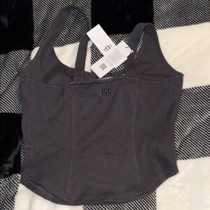 NWT UGG Charcoal Ribbed Tank Top Size Medium